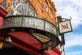 Old shopping arcade sign