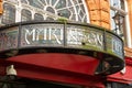 Old shopping arcade sign