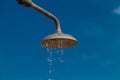 Old shower head outdoors Royalty Free Stock Photo