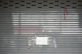 Old shutter roller door aluminium