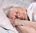 Old sick woman Royalty Free Stock Photo