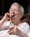 Old sick woman Royalty Free Stock Photo