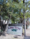 Old Sign for the Lime Tree Food Mart in Key West, FL Royalty Free Stock Photo
