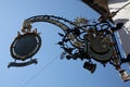 Old sign for an restaurant in the old town of Miltenberg, Germany Royalty Free Stock Photo