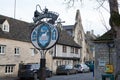 An old sign in the town of Northleach, Gloucestershire in the UK Royalty Free Stock Photo