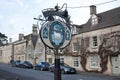 An old sign in the town of Northleach, Gloucestershire in the UK Royalty Free Stock Photo