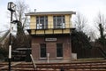 Old signal box building of Groningen removed to museum