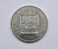 Old silver coins , Czechoslovakia