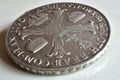 Old silver coins Royalty Free Stock Photo