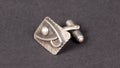 Old silver cufflink