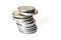 Old silver coins Royalty Free Stock Photo