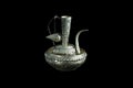 Old silver ewer container pour water, Buddhism Royalty Free Stock Photo