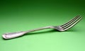 Old silver fork #2 Royalty Free Stock Photo
