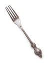 Old silver fork Royalty Free Stock Photo