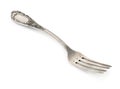 Old silver fork Royalty Free Stock Photo