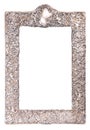 Old silver frame Royalty Free Stock Photo