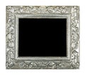 Old silver frame Royalty Free Stock Photo