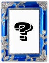 Old silver frame Royalty Free Stock Photo