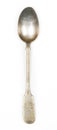 Old silver spoon Royalty Free Stock Photo