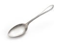 Old silver spoon with clipping path included Royalty Free Stock Photo