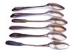 Old Silver Spoons Royalty Free Stock Photo