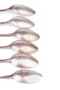 Old Silver Spoons Royalty Free Stock Photo
