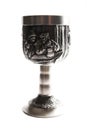 Old silver wine cup