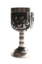 Old silver wine cup Royalty Free Stock Photo
