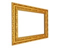 The old silver wooden frame Royalty Free Stock Photo