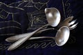 Old silverware Royalty Free Stock Photo
