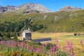 The old Simplon Hospice and the Barralhause on the Simplon Pass, Switzerland Royalty Free Stock Photo