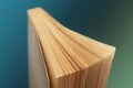 Old single book on gradient background Royalty Free Stock Photo