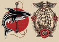 Old Skool Tattoo flash set