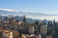 Old Skyline of Granada Spain Royalty Free Stock Photo