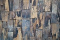 Old slat wood wall vintage texture and background