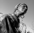 Old slave woman statut, in Bordeaux . It s monument for dont forget