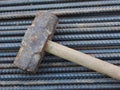 Old sledge hammer Royalty Free Stock Photo