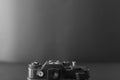 Old SLR camera on a dark background Royalty Free Stock Photo