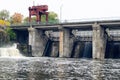 An old small dam with one open gateway