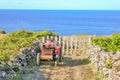 Old farm tractor. Royalty Free Stock Photo