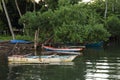 Old small fishers boats