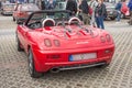 Old small nice Italian sports roadster car Fiat Barchetta parked Royalty Free Stock Photo