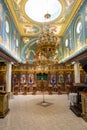 Old small Orthodox Christian church inside. Royalty Free Stock Photo