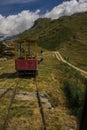 old small railway in valtournenche