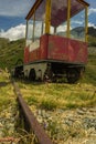 old small railway in valtournenche