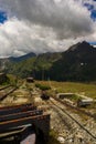 old small railway in valtournenche