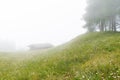 Old small wooden house in the alps Royalty Free Stock Photo