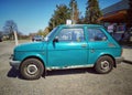 Old small youngtimer car Polski Fiat 126p parked Royalty Free Stock Photo