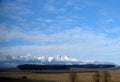 Old Smokovec town. Slovakia. Winter landscapes of towns and villages near the mountain ranges of the High Tatras. Royalty Free Stock Photo