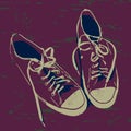 Old sneakers Royalty Free Stock Photo